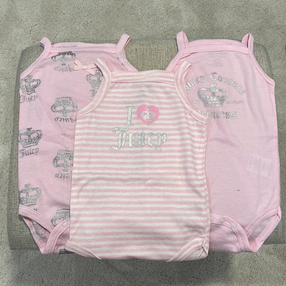 3 pack Juicy Couture onesies - Picture 2 of 15